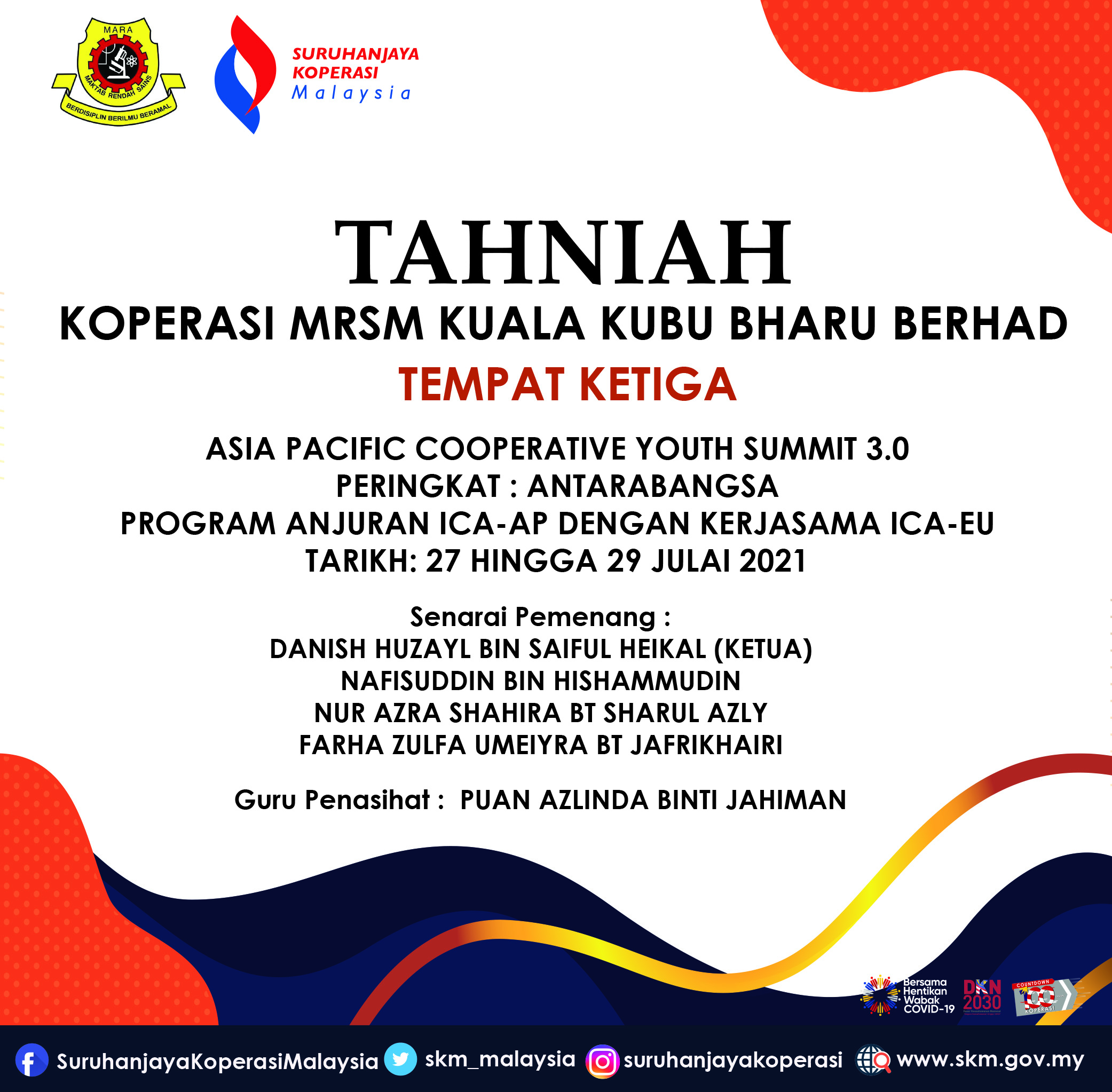 tahniah mrsmkkb