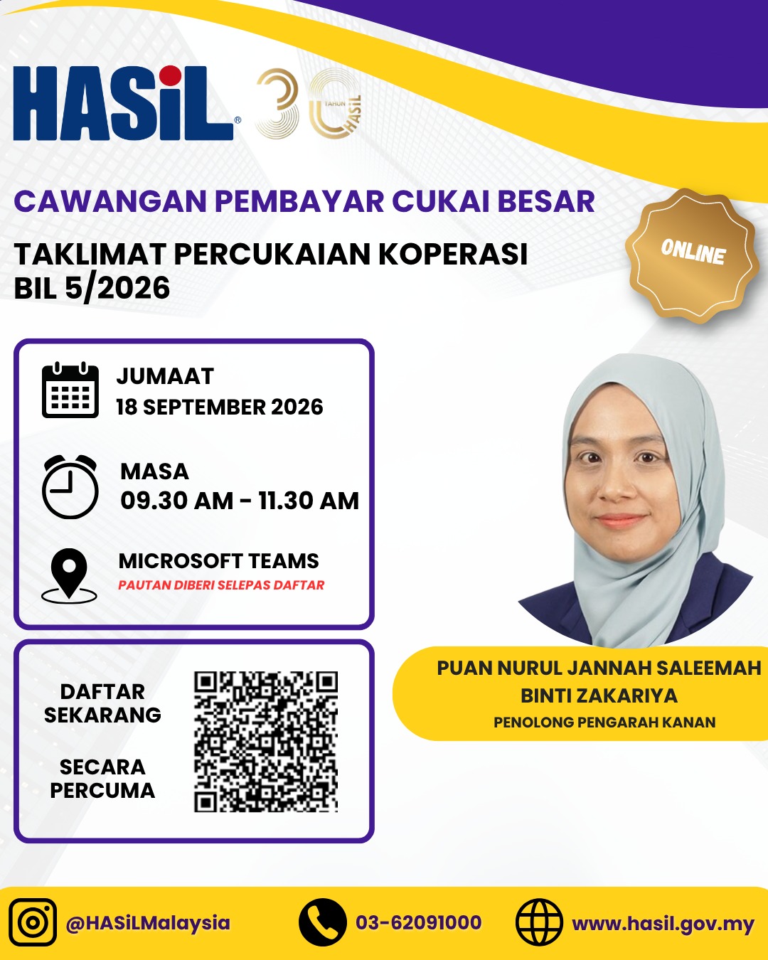Taklimat Percukaian Koperasi  Bil.05/2026